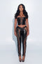 Viper Lace Up Pants Black