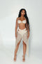 Barthelemy Embellished Skirt Set Champagne
