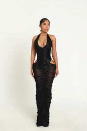 Champaign Shower Dress BLACK