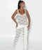 Laced Maxi Dress White