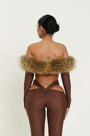 Fur Obsession Set Brown