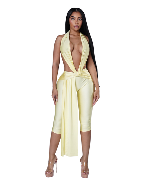 Obsession Jumpsuit - Yellow