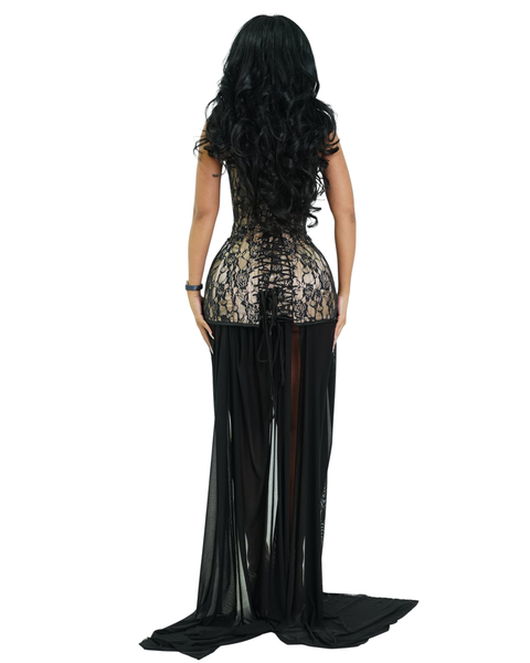 Alluring 2 in 1 Corset Dress