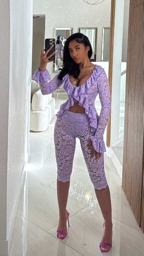 Lavender Lace Set