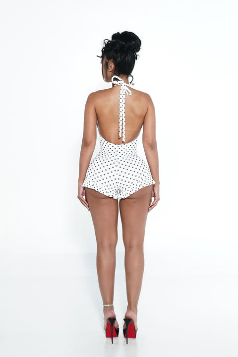 Daisy Dukes Romper White