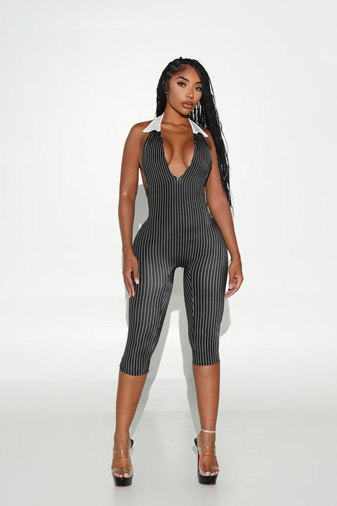 Boss Lady Capri Jumpsuit