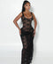 Laced Maxi Dress Black