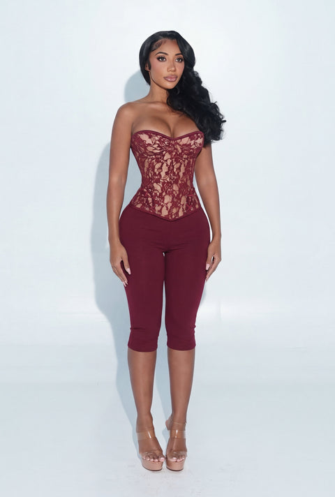 Provocative Corset Burgundy