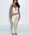 Viper Lace Up Pants Ivory