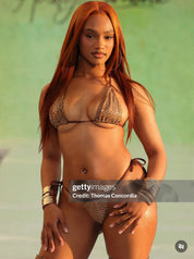 Runway Sequin Snake Skin Bikini