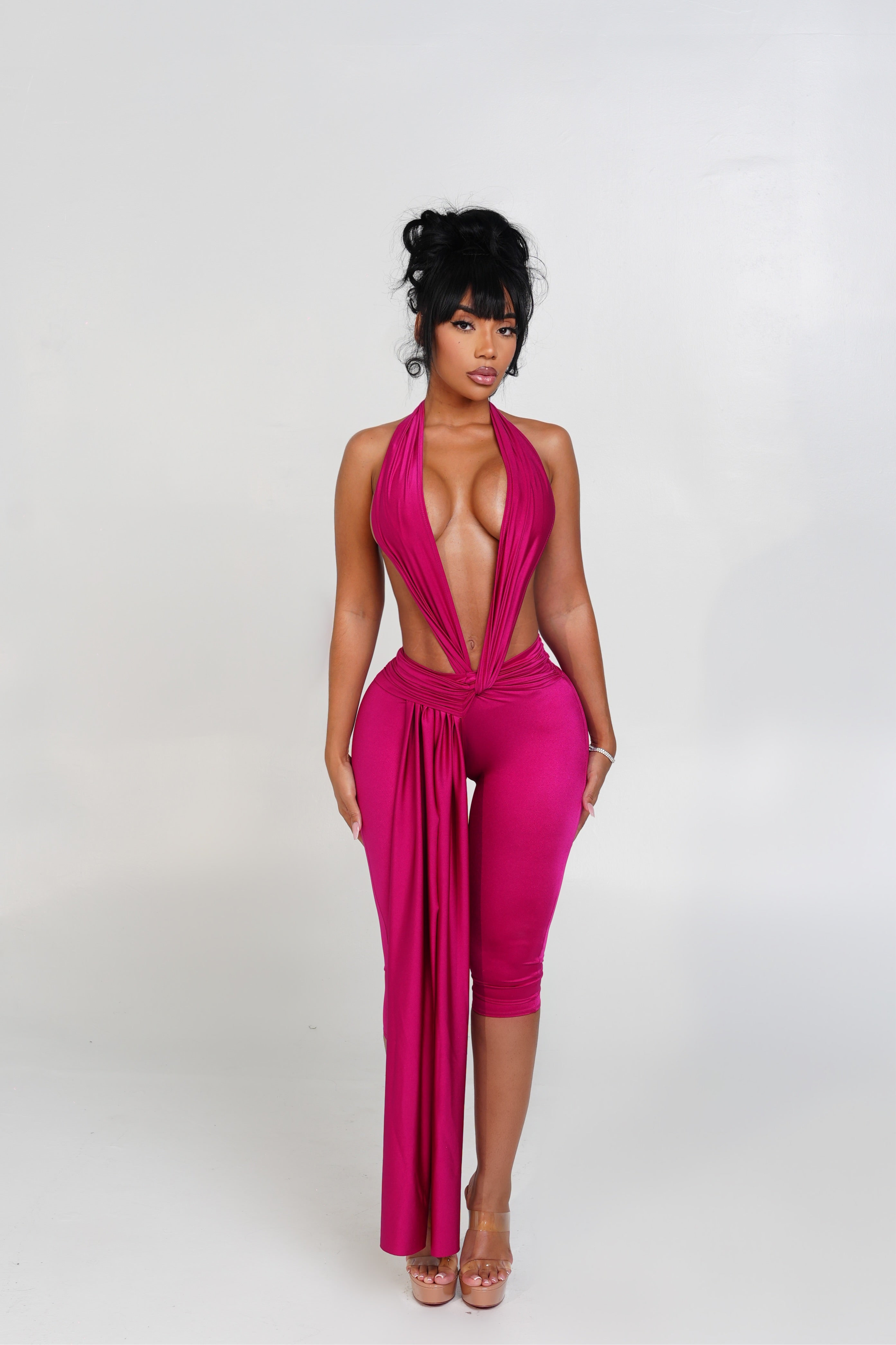 Obsession Jumpsuit Fuschia
