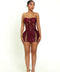 Naughty Mini Dress Burgundy