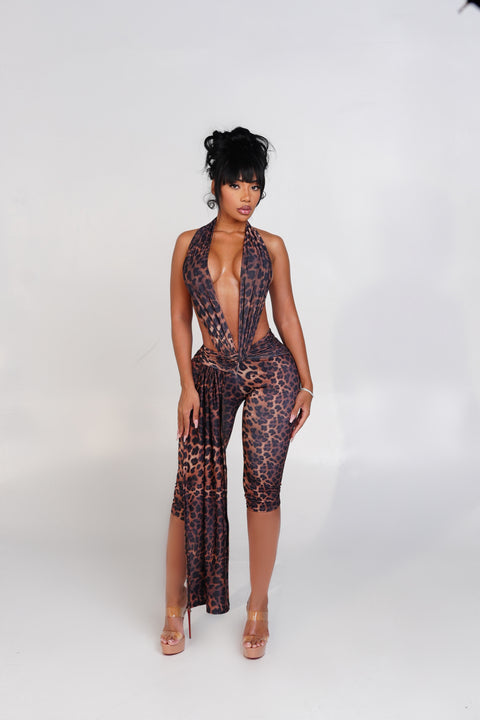 Obsession Jumpsuit Leopard