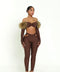 Fur Obsession Set Brown