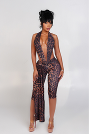 Obsession Jumpsuit Leopard