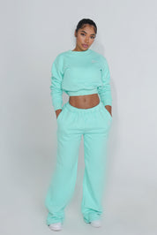 Glacier Green Over Sized Joggers