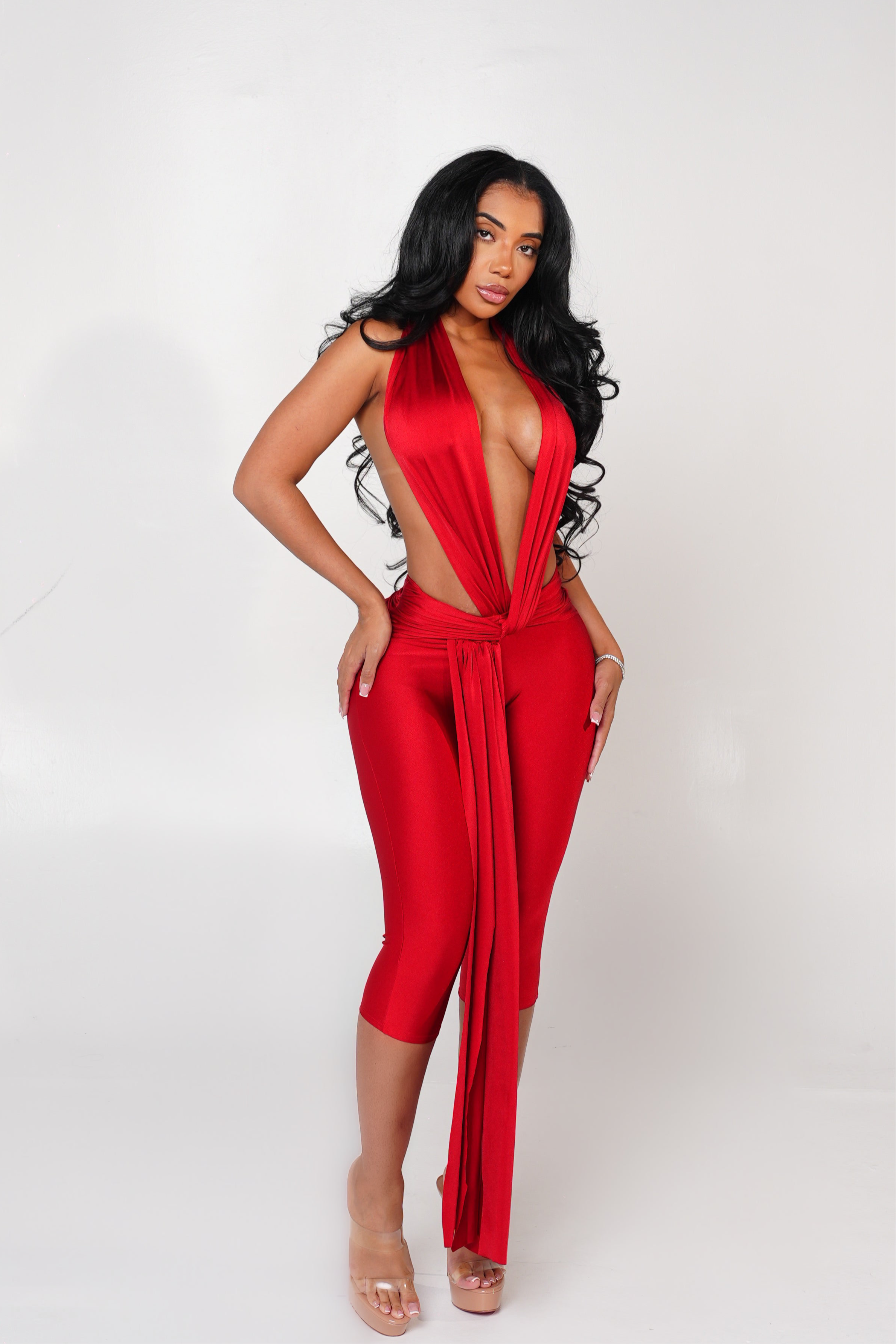 Obsession Jumpsuit RED