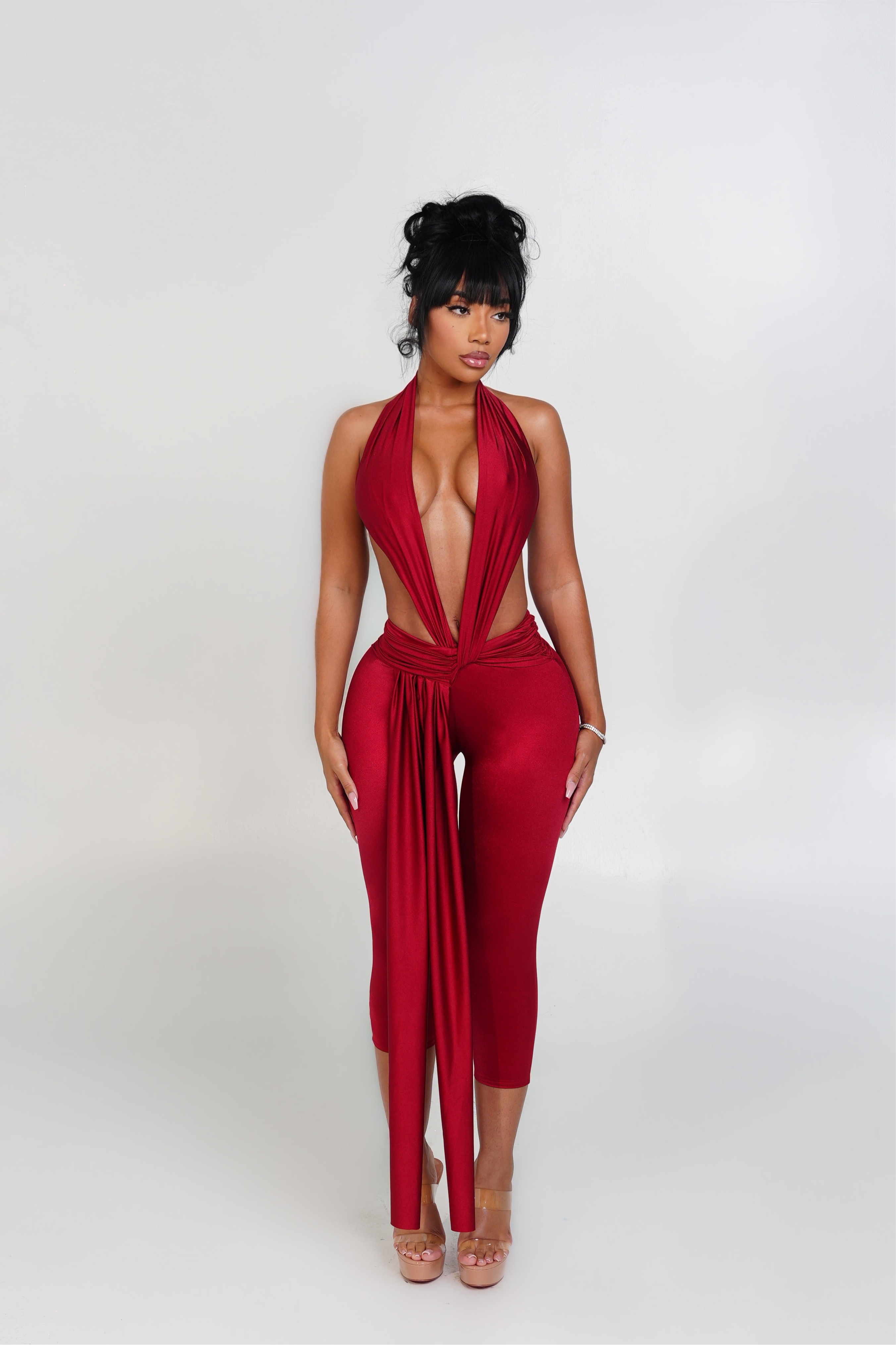 Obsession Jumpsuit Ruby Red