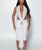 Greece Sheer Set White