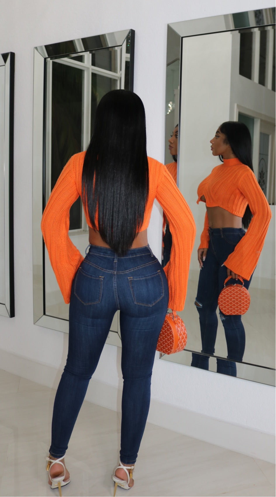 High Waist Dark denim Jeans